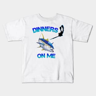 Spearfishing design t-shirt Kids T-Shirt